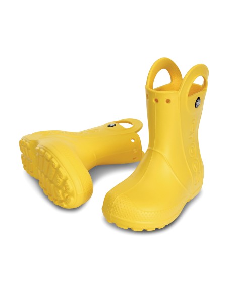 Crocs Παιδικές Γαλότσες Handle It Κίτρινες 12803-730