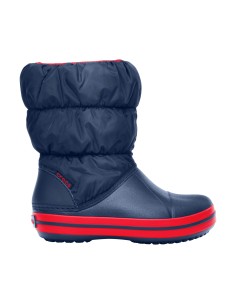 Crocs Παιδικές Γαλότσες με Εσωτερική Επένδυση Puff Navy Μπλε 14613-485