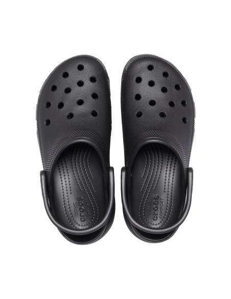 Crocs Classic Platform Clog Αντιολισθητικό Unisex Σαμπό Μαύρο