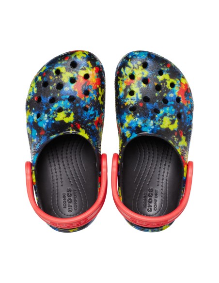 Crocs Παιδικά Σαμπό Θαλάσσης Classic Tie Dye Graphic 206994-4SW Πολύχρωμα