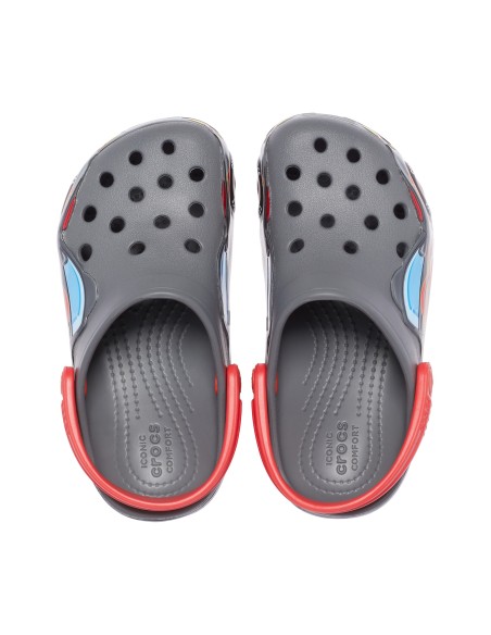 Crocs Παιδικά Ανατομικά Σαμπό Θαλάσσης Fl Truckband 207074-0DA Γκρι