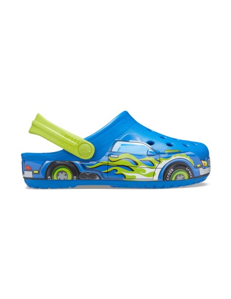 Crocs Παιδικά Ανατομικά Σαμπό Θαλάσσης Fun Lab Truck Band 207074-4JL Μπλε