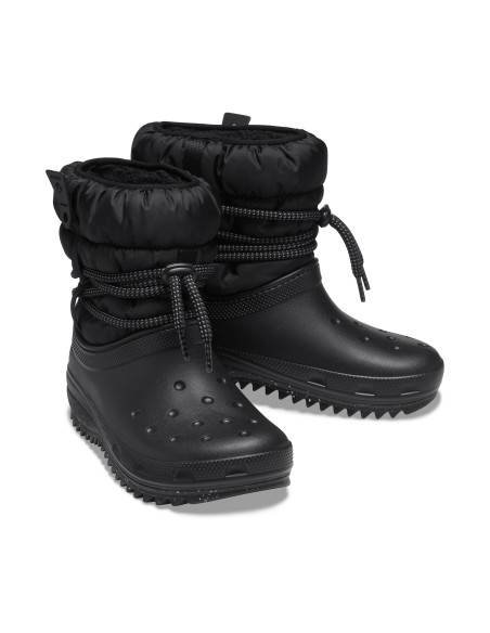 Crocs Puff Luxe Γυναικεία Μποτάκια Μαύρα 207312-001