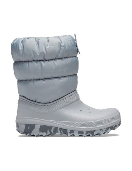 Crocs Classic Neo Puff Παιδικά Μποτάκια Χιονιού Γκρι 207684-007
