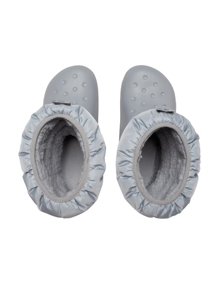 Crocs Classic Neo Puff Παιδικά Μποτάκια Χιονιού Γκρι 207684-007