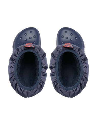 Crocs Παιδικές Γαλότσες με Εσωτερική Επένδυση Puff Μπλε 207684-410