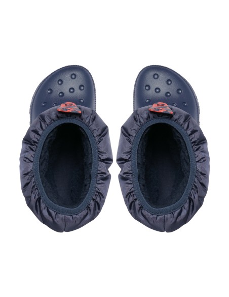 Crocs Παιδικές Γαλότσες με Εσωτερική Επένδυση Puff Μπλε 207684-410