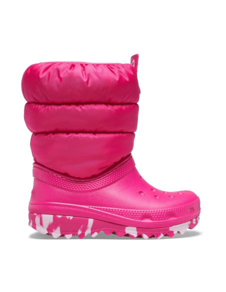Crocs Παιδικές Μπότες Χιονιού Φούξια 207684-6X0