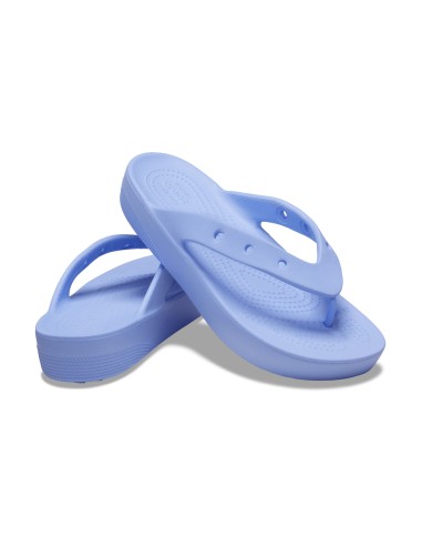 Crocs Classic Σαγιονάρες με Πλατφόρμα σε Μωβ Χρώμα 207714-5Q6