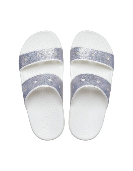 Crocs Glitter II Slides σε Λευκό Χρώμα 207769-90H