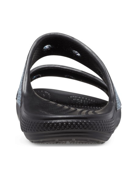 Crocs Παιδικά Ανατομικά Παπουτσάκια Θαλάσσης Glitter 207788-0C4 Μαύρα