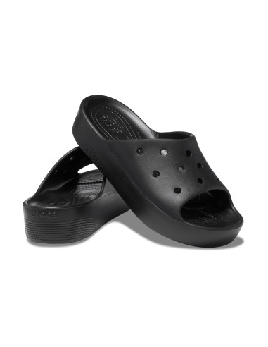 Crocs Slides με Πλατφόρμα σε Μαύρο Χρώμα 208180-001