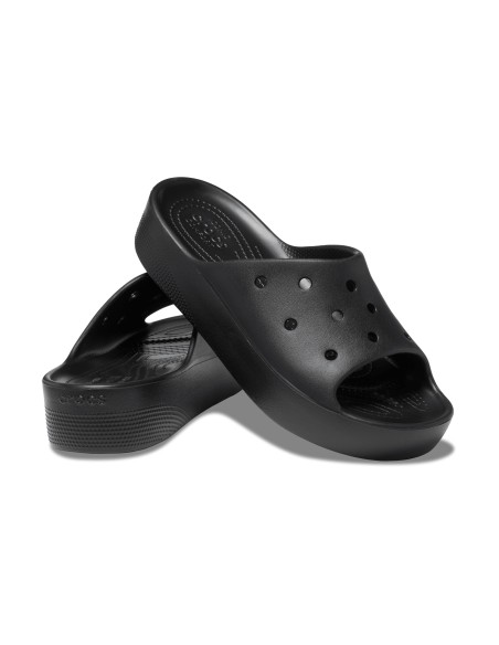 Crocs Slides με Πλατφόρμα σε Μαύρο Χρώμα 208180-001