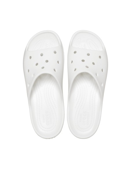 Crocs Slides με Πλατφόρμα σε Λευκό Χρώμα 208180-100