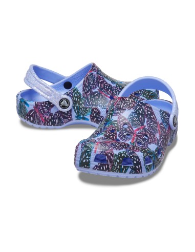 Crocs Παιδικά Ανατομικά Σαμπό Θαλάσσης Classic Butterfly Clog 208297-5Q7 Μπλε