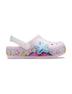 Crocs Παιδικά Ανατομικά Σαμπό Θαλάσσης Fun Lab Star Band 207075-6GD Ροζ