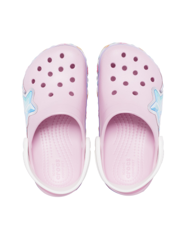 Crocs Παιδικά Ανατομικά Σαμπό Θαλάσσης Fun Lab Star Band 207075-6GD Ροζ