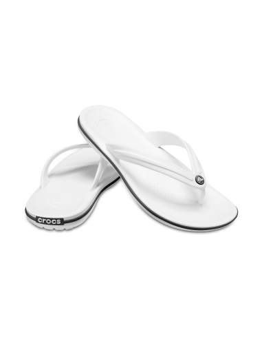 Crocs Crocband Flip Flops σε Λευκό Χρώμα 11033-100