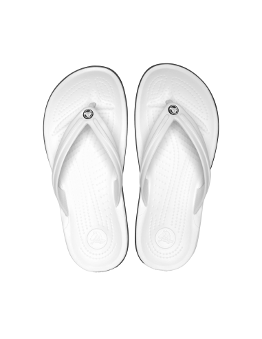 Crocs Crocband Flip Flops σε Λευκό Χρώμα 11033-100