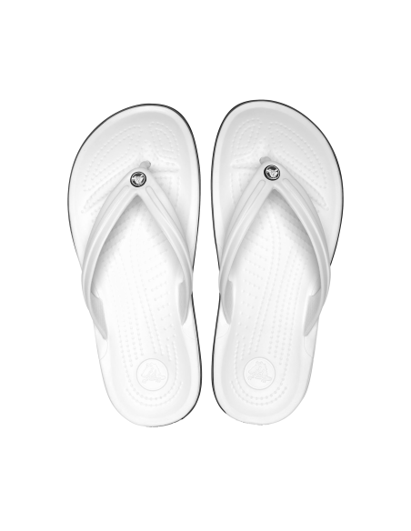 Crocs Crocband Flip Flops σε Λευκό Χρώμα 11033-100