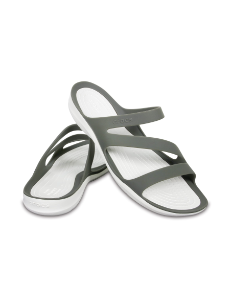 Crocs Swiftwater Sandal W Σαγιονάρες σε Γκρι Χρώμα 203998-06X