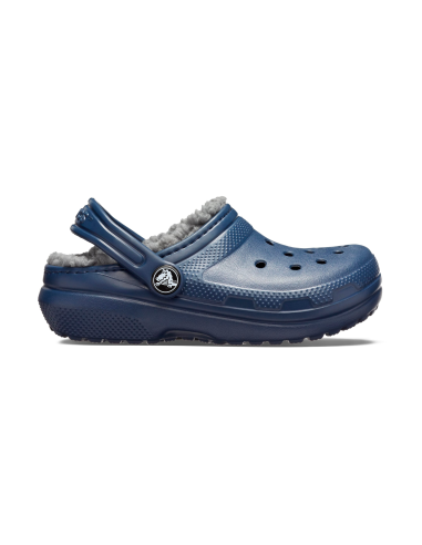 Crocs Παιδικές Παντόφλες Navy Μπλε Classic Lined 207009-459