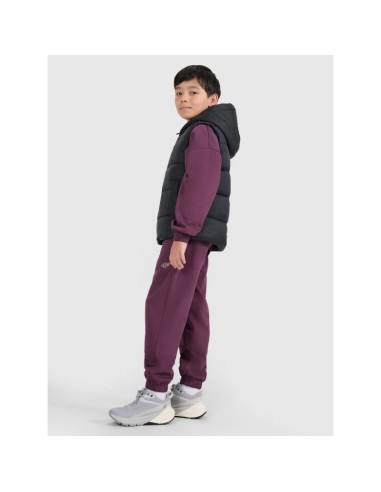 Children's down vest with synthetic filling 4F 4FJRAW25TVJAU33120S