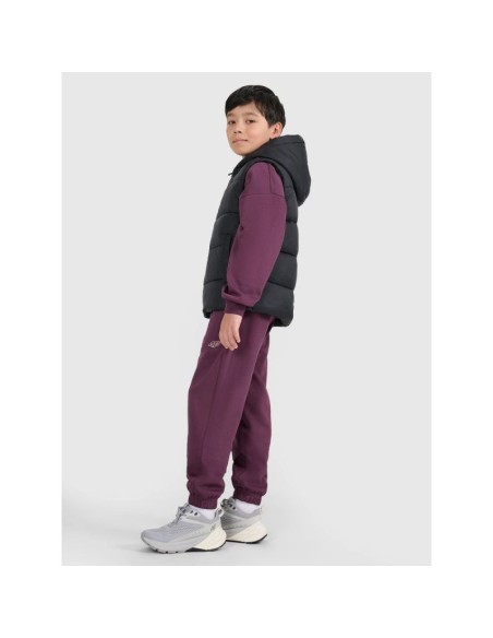 Children's down vest with synthetic filling 4F 4FJRAW25TVJAU33120S