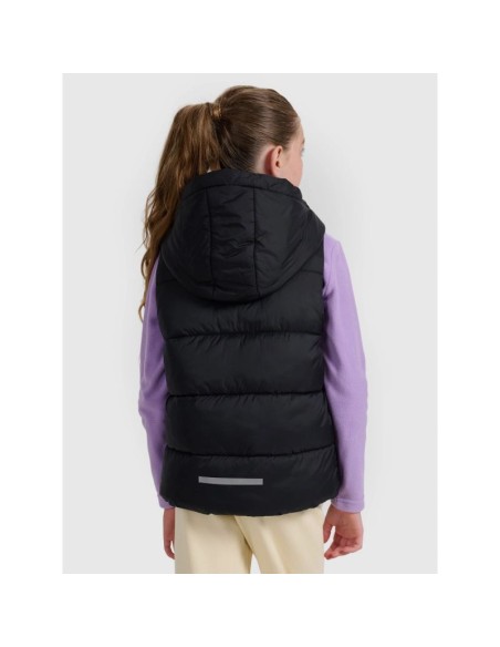 Children's down vest with synthetic filling 4F 4FJRAW25TVJAU33120S