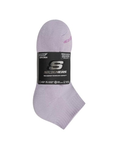 Skechers 5pk Unisex 12 Terry Qtr Crew S602095501