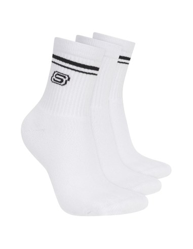 Skechers 3pk Wpk Wmn Ls Low Crew S601827WHT