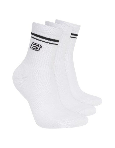 Skechers 3pk Wpk Wmn Ls Low Crew S601827WHT