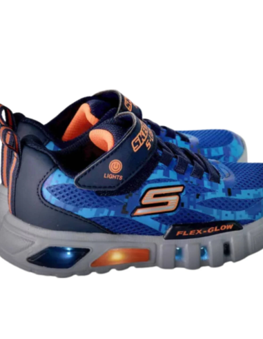 Skechers FLEXGLOW TAREN SLights JR 400018LNVOR shoes