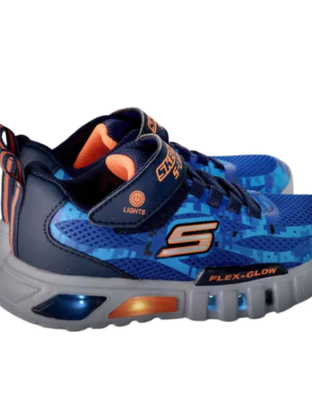 Skechers FLEXGLOW TAREN SLights JR 400018LNVOR shoes