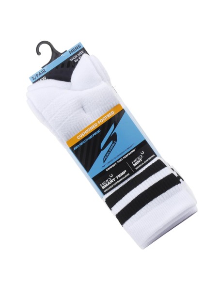 Skechers 3pk Mens PF PBall Crew Socks S01373HPWBK