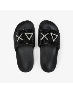 SUN68 Slippers Strass Logo X3621111