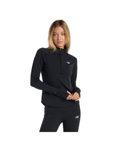New Balance Heat Grid Half Zip WT51201BK