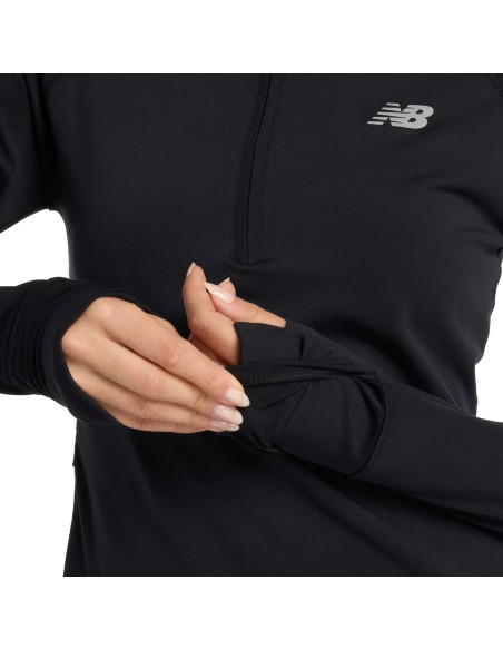 New Balance Heat Grid Half Zip WT51201BK