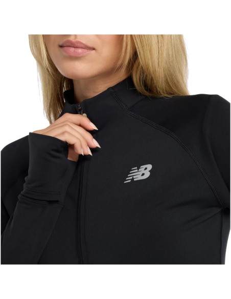 New Balance Heat Grid Half Zip WT51201BK