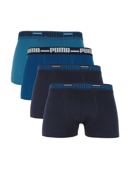 Puma Brand Elastic Men's Boxer Shorts 4Pack NavyBlue 938197 02