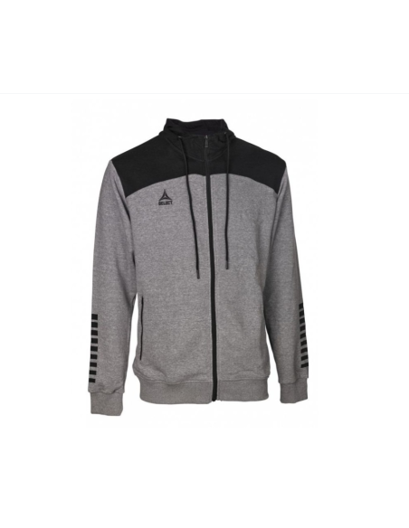 Select Oxford Zip Hoodie U T2601811 greyblack