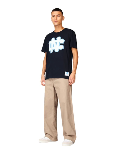 Mitchell Ness NCAA University Of North Carolina Large Logo Tee M BMTRINTL1272UNCNAVY