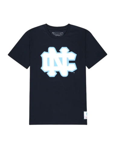 Mitchell Ness NCAA University Of North Carolina Large Logo Tee M BMTRINTL1272UNCNAVY