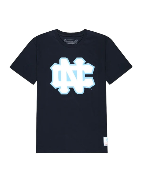 Mitchell Ness NCAA University Of North Carolina Large Logo Tee M BMTRINTL1272UNCNAVY