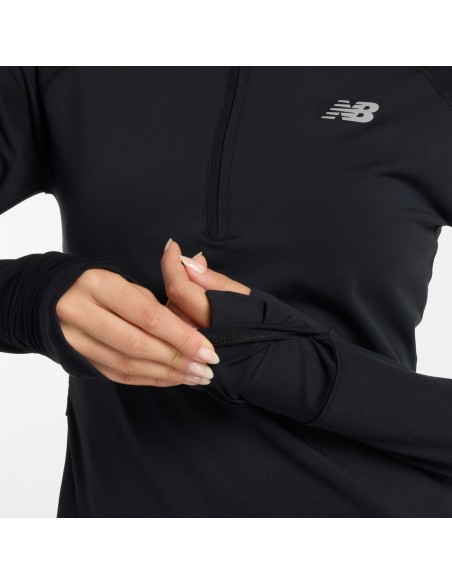 New Balance Heat Grid Half Zip WT51201BK