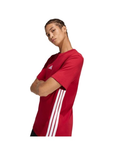 adidas Essentials 3Stripes Men's TShirt Red KD4865