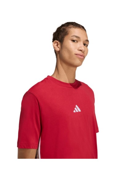 adidas Essentials 3Stripes Men's TShirt Red KD4865