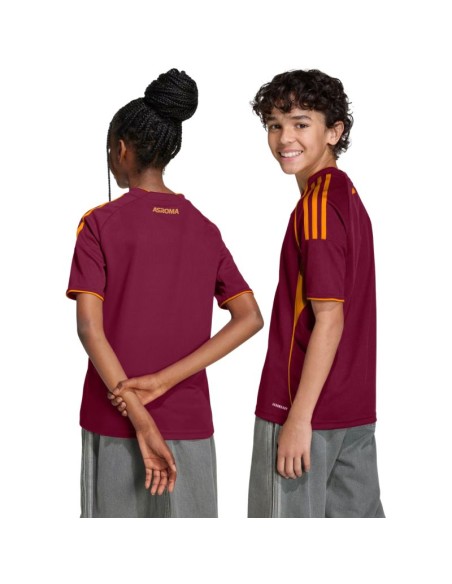 adidas AS Roma 2526 Home burgundy kids' jersey JX2613