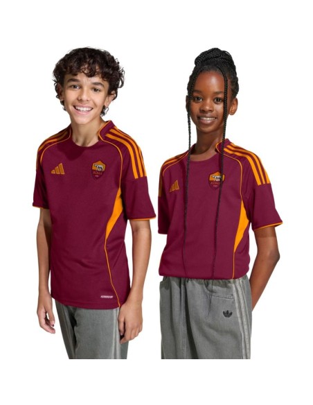 adidas AS Roma 2526 Home burgundy kids' jersey JX2613