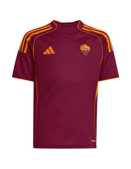adidas AS Roma 2526 Home burgundy kids' jersey JX2613
